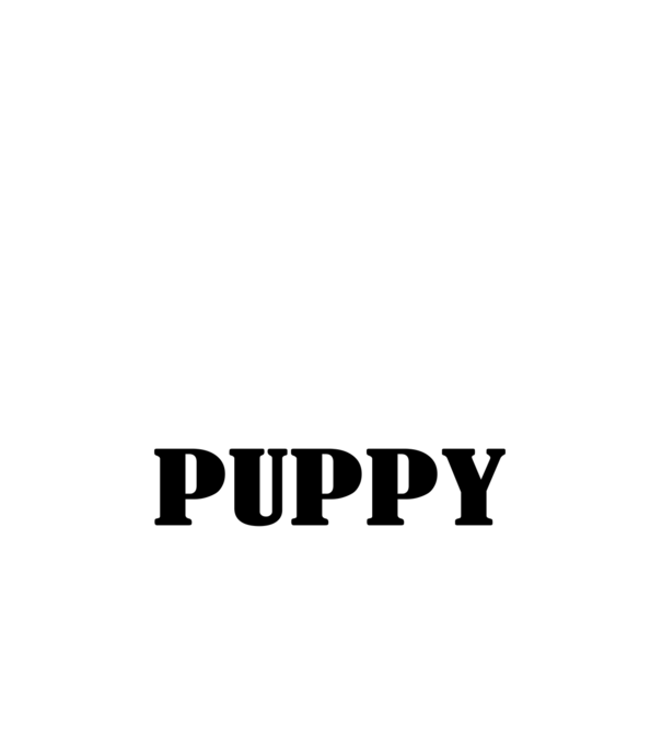 puppy white minta fehér pólón