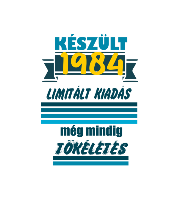mindig tökéletes 1984 minta fehér pólón