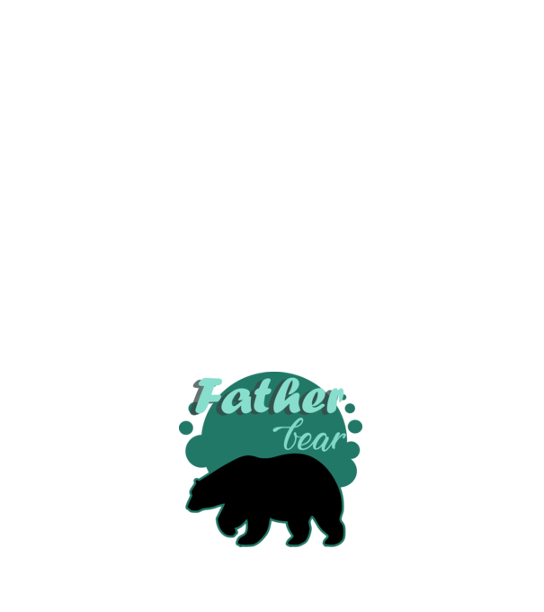 father bear minta sötétkék pólón