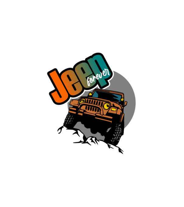 jeep forever minta fehér pólón