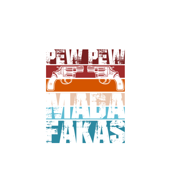 pew pew minta fehér pólón