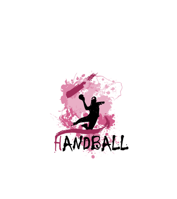 Handball női minta fehér pólón