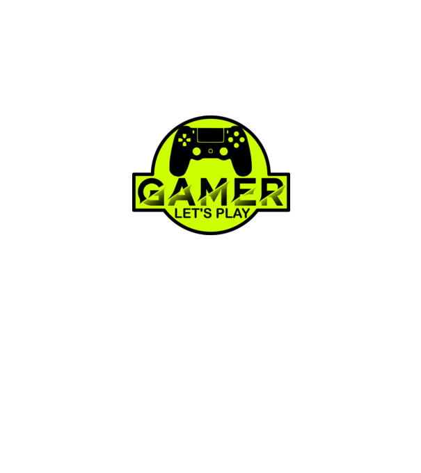 let's play zöld minta fehér pólón