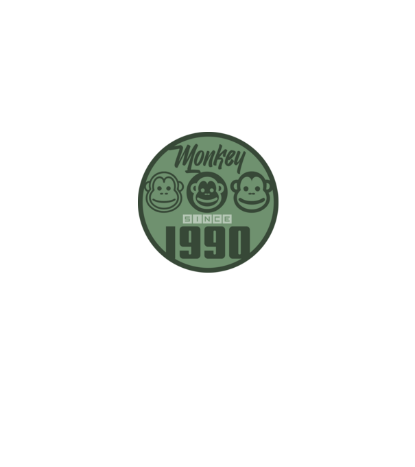 monkey 1990 minta fehér pólón