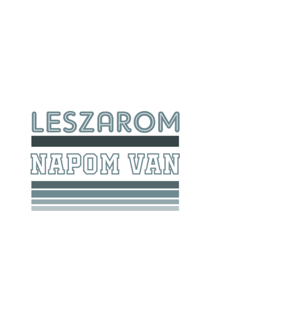 leszarom nap kék minta fekete pólón