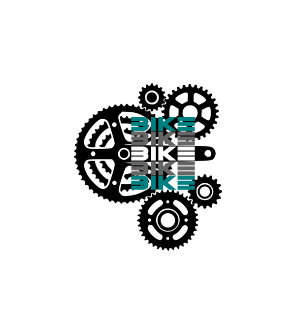 bicikli bike minta fehér pólón