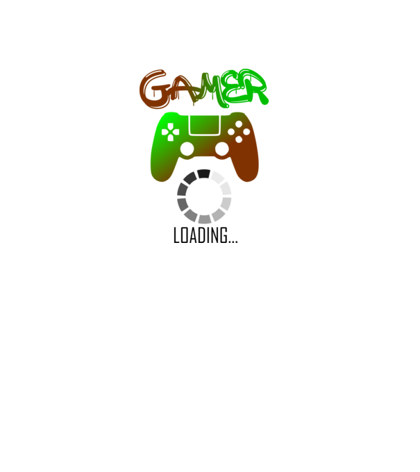 gamer loading minta fehér pólón