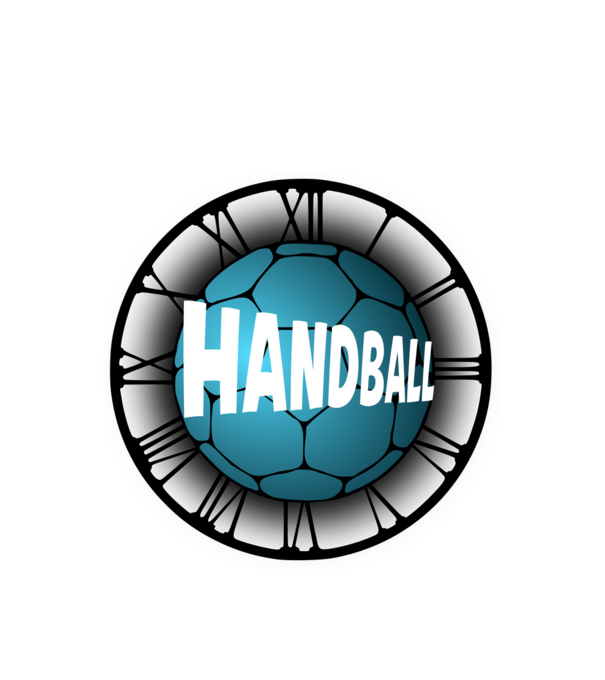 handball clock minta fehér pólón