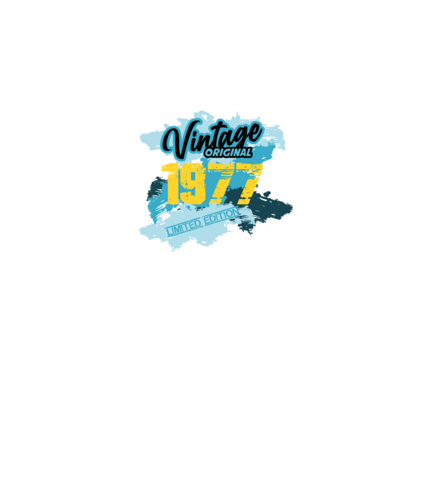1977 vintage minta fehér pólón