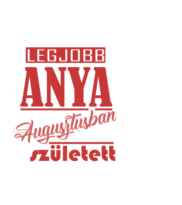 anya augusztus minta fehér pólón