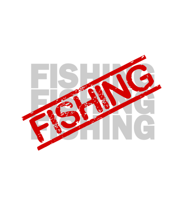 fishing minta fehér pólón