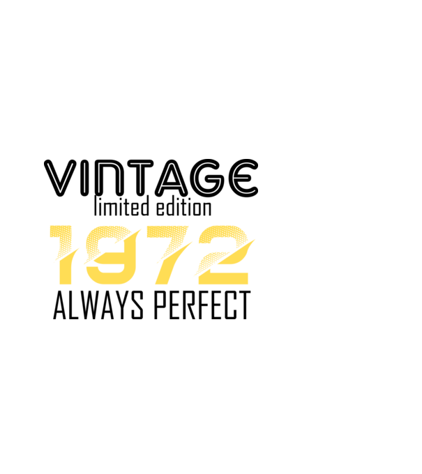 always perfect 1972 minta fekete pólón