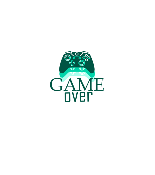gamer kék minta szürke pólón