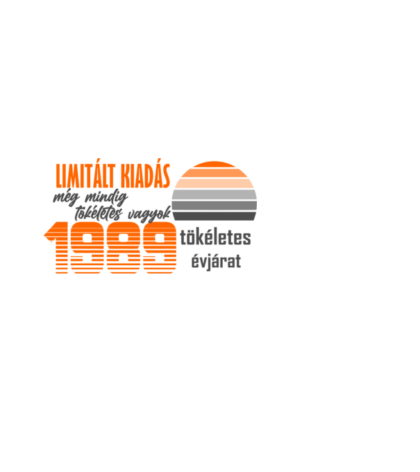limitált kiadás 1989 minta fekete pólón