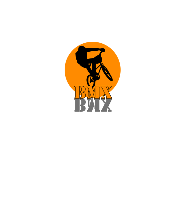 BMX minta fehér pólón