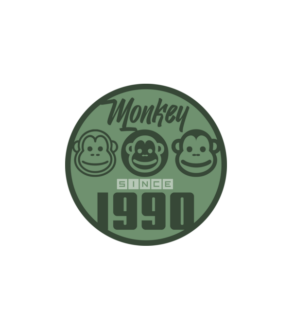 monkey 1990 minta fehér pólón