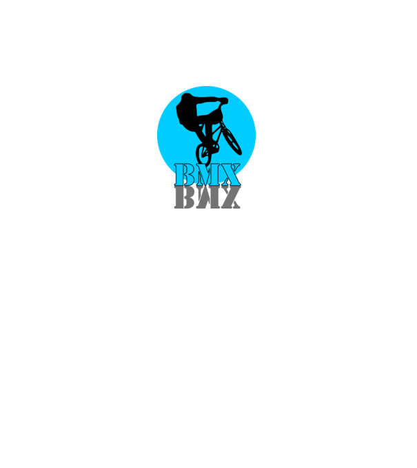 BMX blue minta fehér pólón