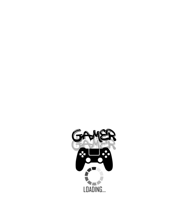 gamer loading01 minta világoskék pólón