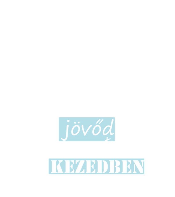 jövö fehér minta fekete pólón