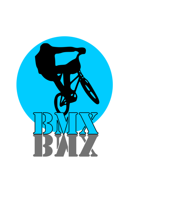 BMX blue minta fehér pólón