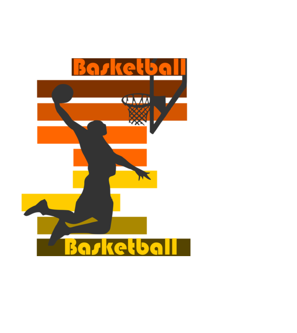 basketball minta fekete pólón