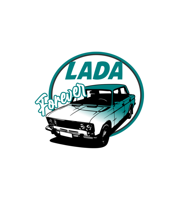lada fehér minta fehér pólón