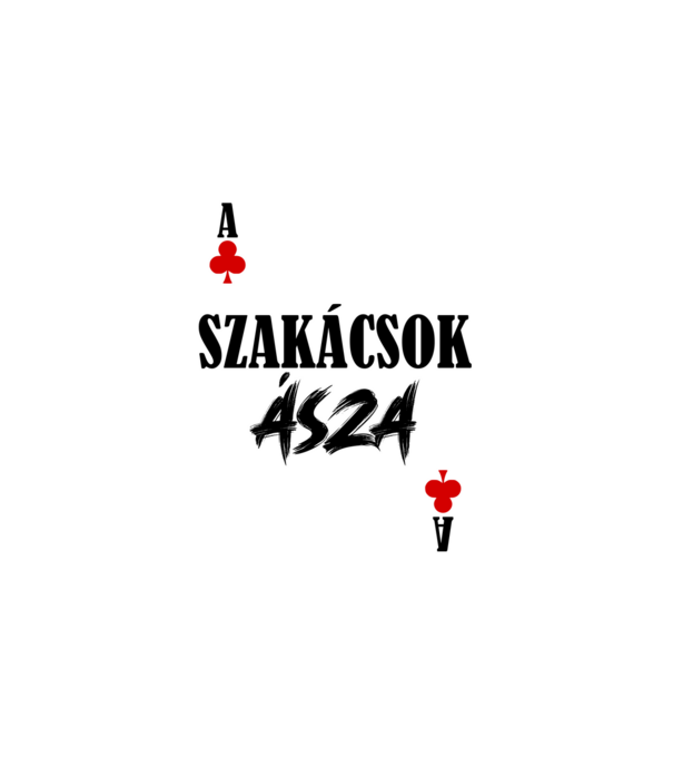 A card szakácsok fehér minta fehér pólón
