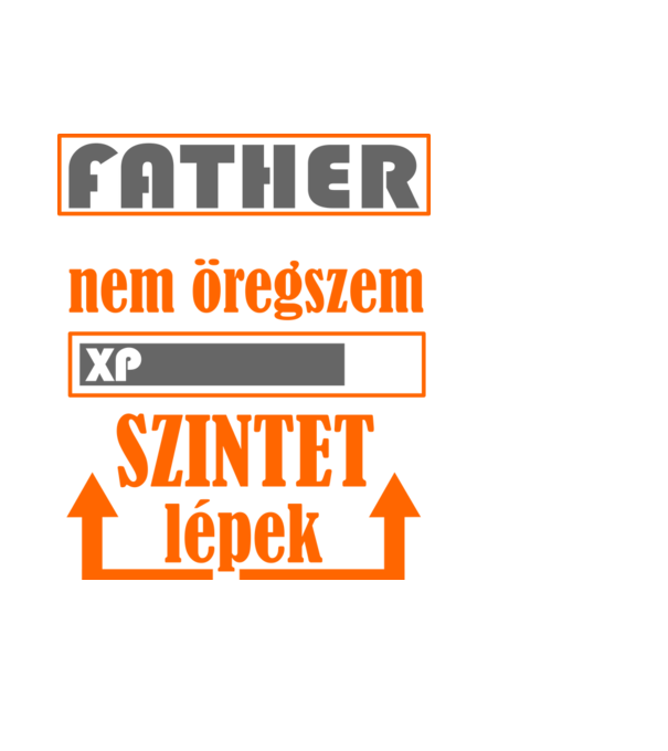 nem öregszem dad01 minta fekete pólón