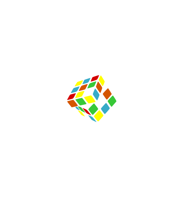 Rubik fehér minta szürke pólón