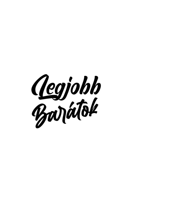 legjobb barátok1 minta fekete pólón