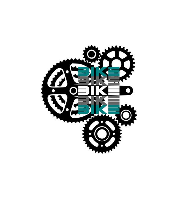 bicikli bike minta fehér pólón