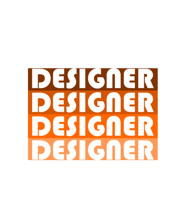 designer narancs minta fehér pólón