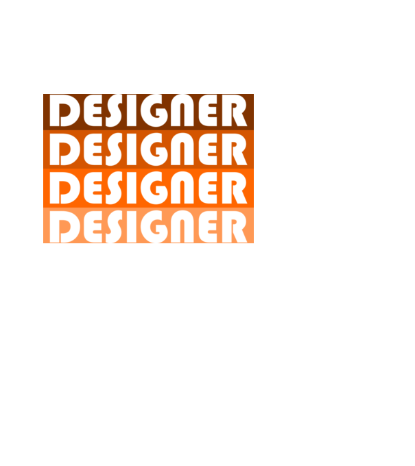 designer narancs minta fekete pólón