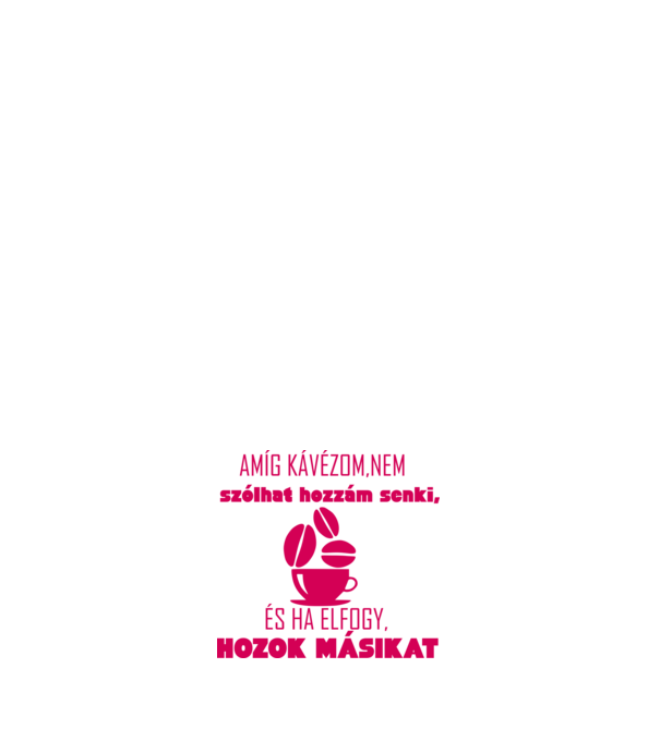 KÁVÉZOM PINK minta világos rózsaszín pólón