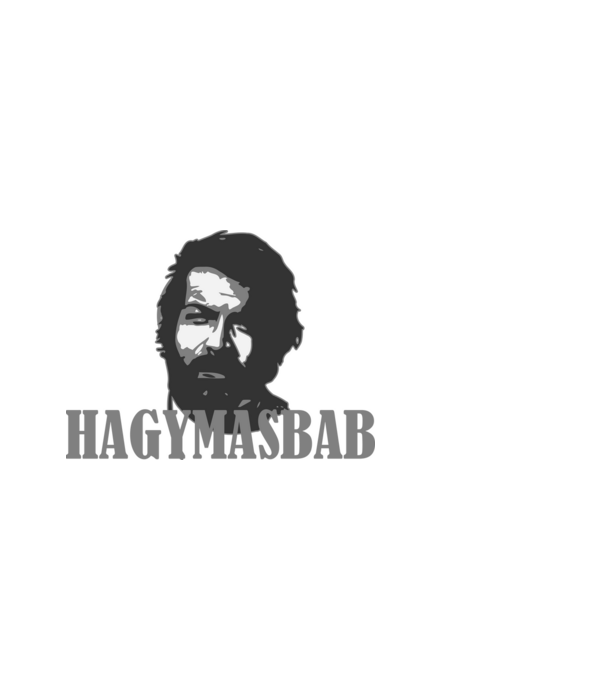 HAGYMÁSBAB minta világoskék pólón