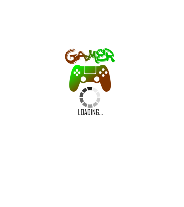 gamer loading minta homokszín pólón