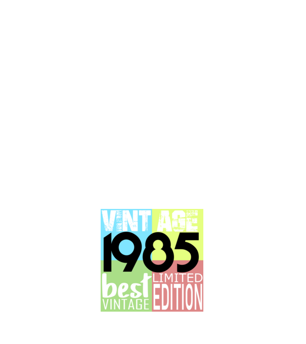 vintage 1985 minta sötétkék pólón