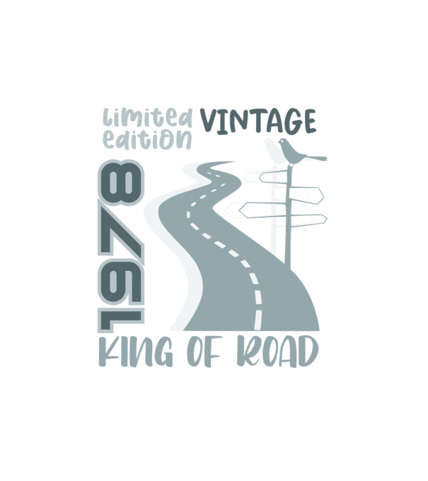 king of road 1978 minta fehér pólón