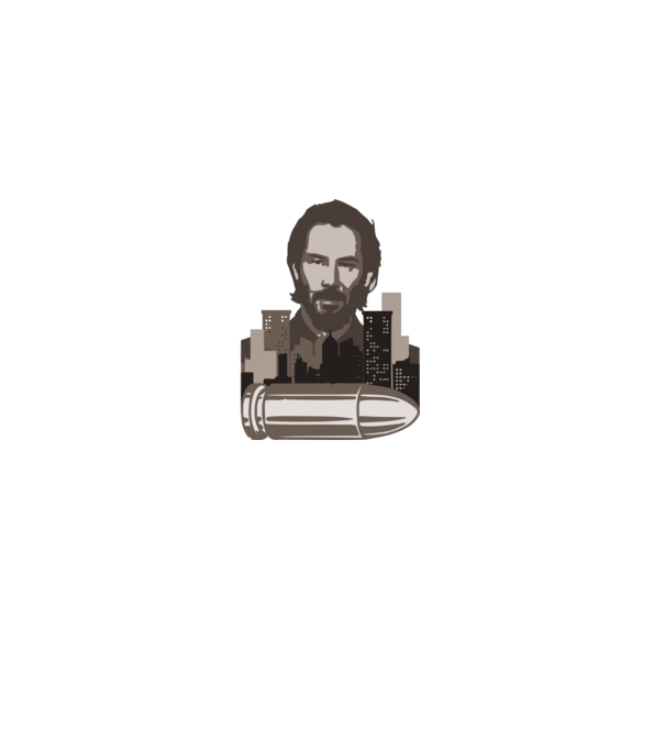 Wick bullet minta fehér pólón