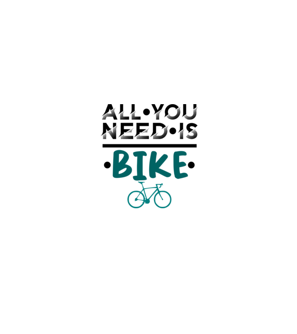 all you need is bike minta fehér/piros pólón