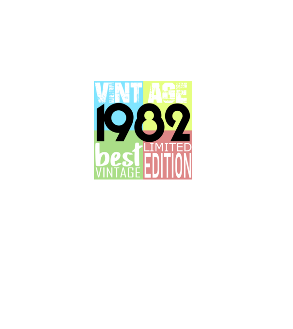 vintage 1982 minta fekete pólón