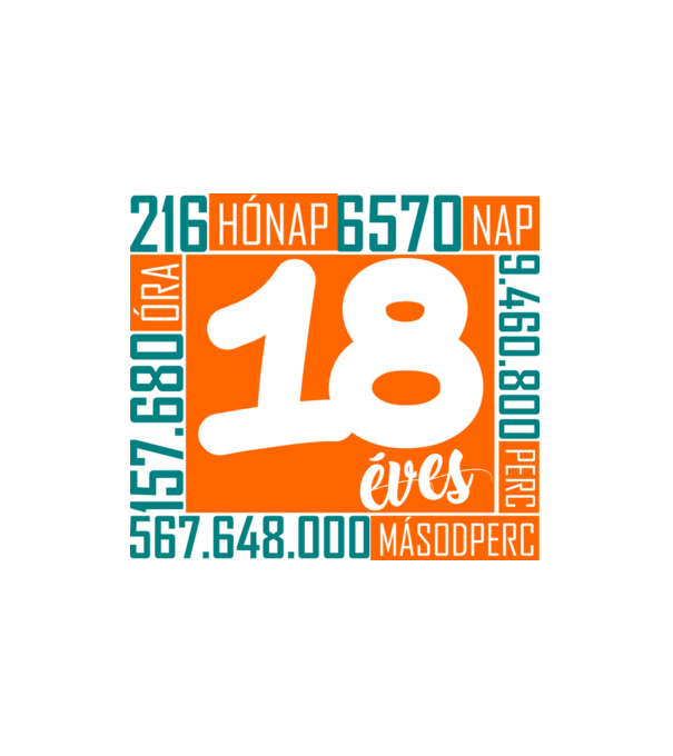 18b minta fehér pólón