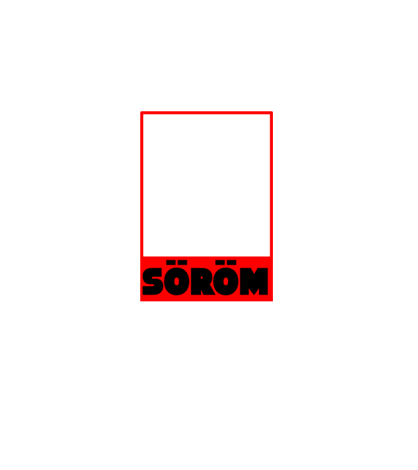 fogd meg a söröm fehér minta fekete pólón