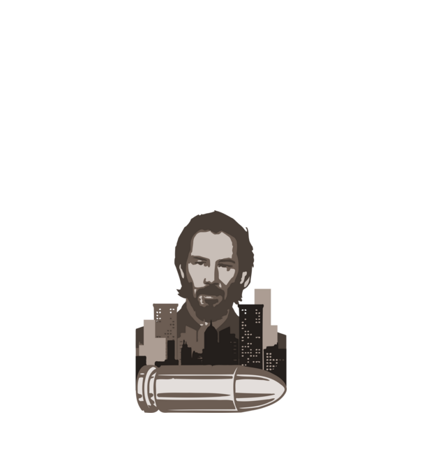 Wick bullet minta fehér pólón