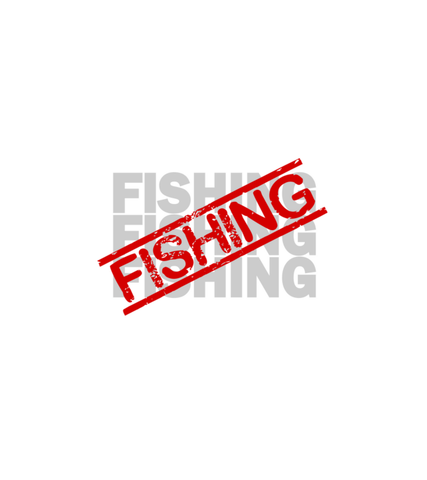 fishing minta fehér pólón