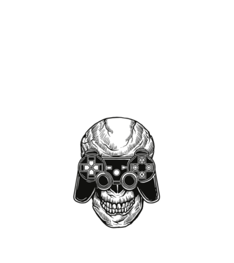 Skull Gamers minta piros pólón