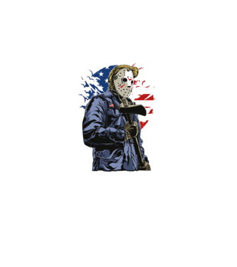 American Killer minta fekete pólón