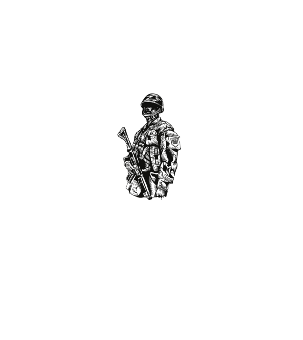 Zombie Soldier minta szürke pólón