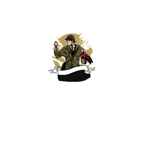 Sherlock Holmes minta türkiz pólón