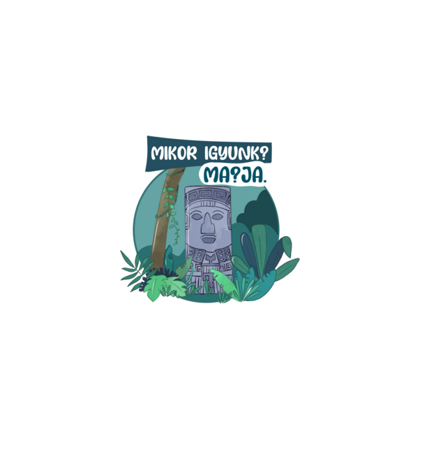 Ma?Ja. minta fehér pólón